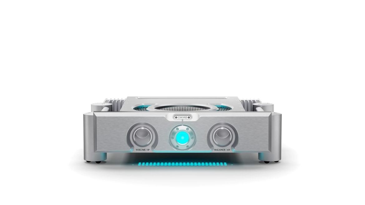 Chord ultima Integrated, o primeiro integrado da marca. São 125W de potência limpa. Design baseado no prévio Ultima Pre 3. Entradas: 1 balanceada e 3 em linha. Preço provisório: 8.500 libras.