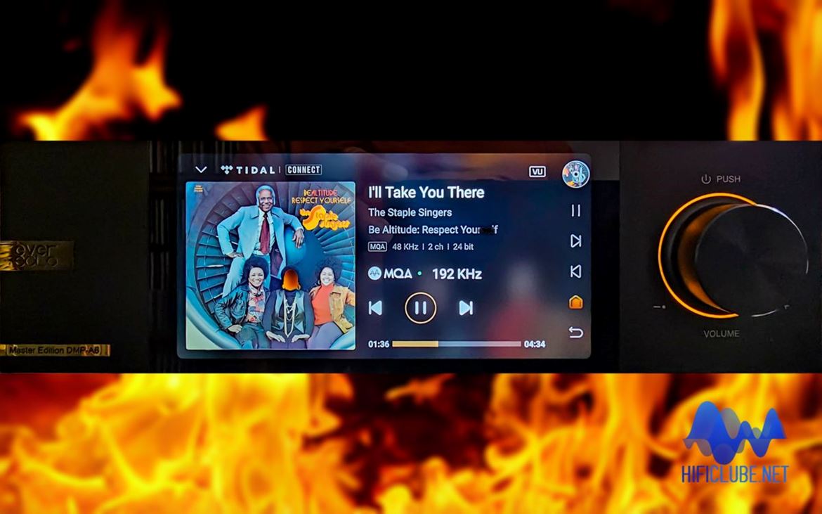 O Eversolo Master Edition DMP-A6 é compatível com Tidal Select (mas não Spotify Select).