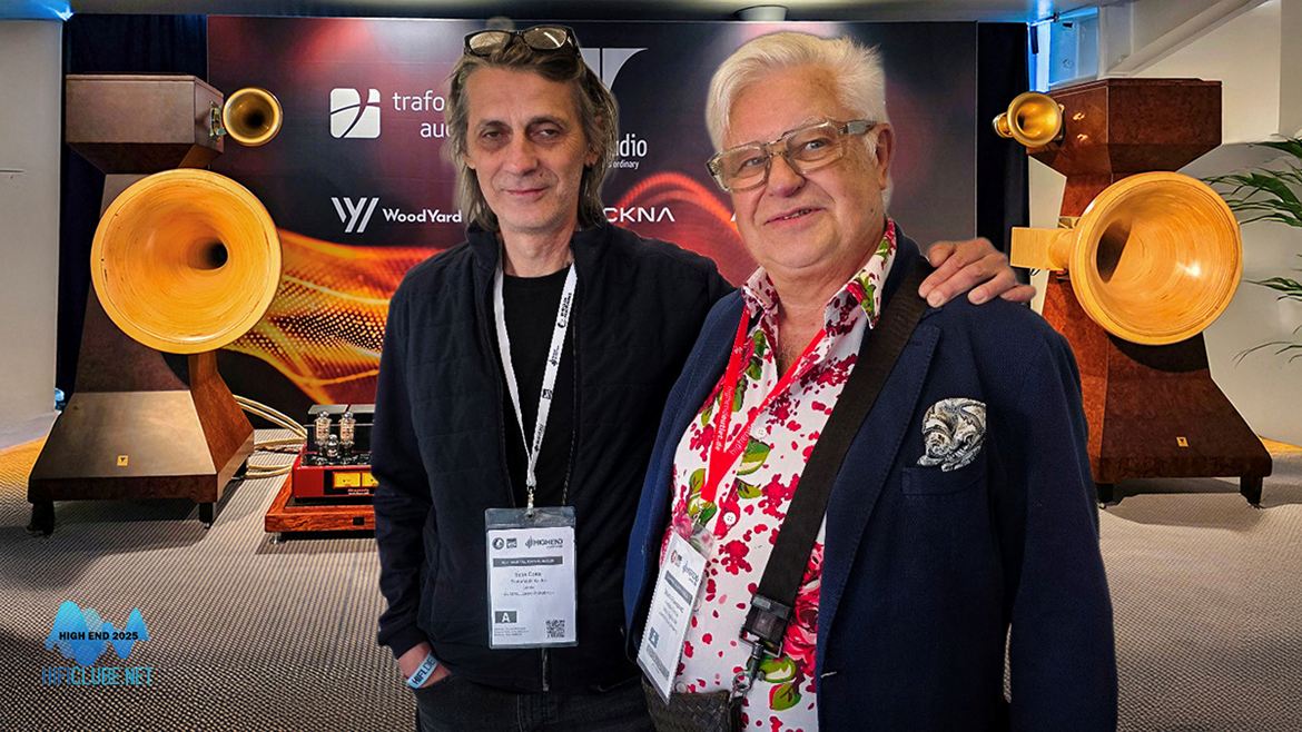 Ricardo Franassovici (Absolute Sounds' Curator of the TEN Collection with Saša Čokić (Trafomatic Audio).