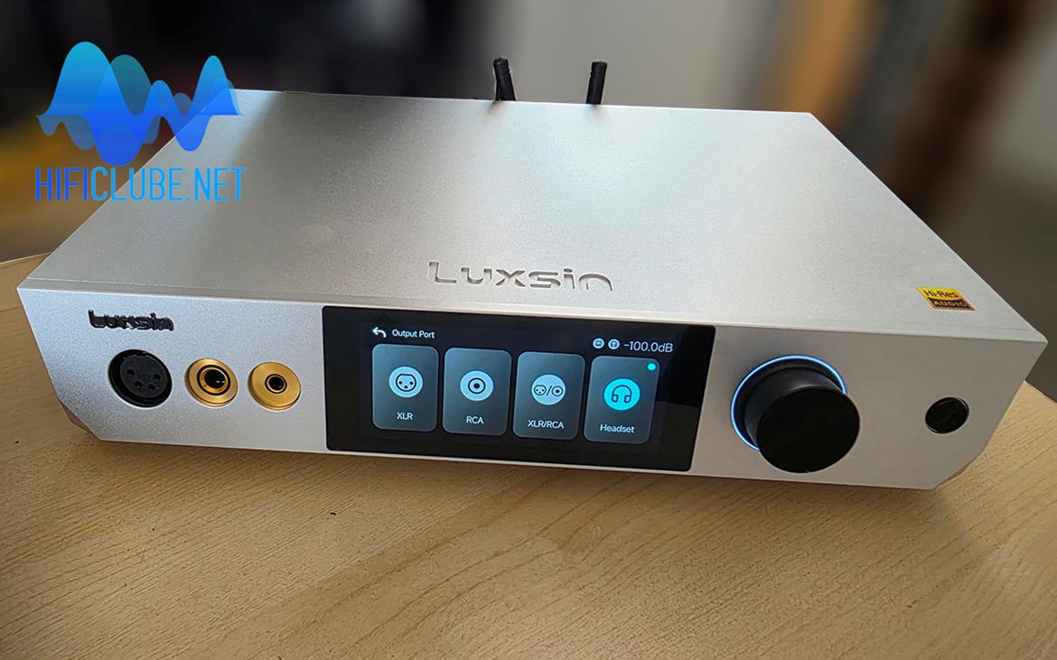 You can select all the inputs and outputs from the touchscreen.