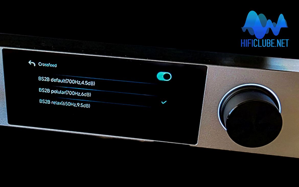 Luxsin X9 Crossfeed setup function