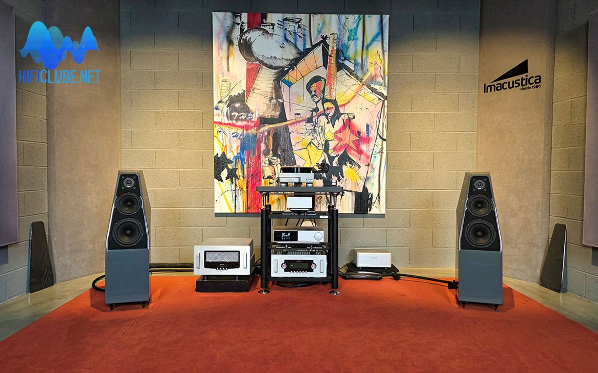 As Sabrina V + dCS LINA X º Audio Research 6SE/160S, no auditório 2 da Imacustica-Lisboa