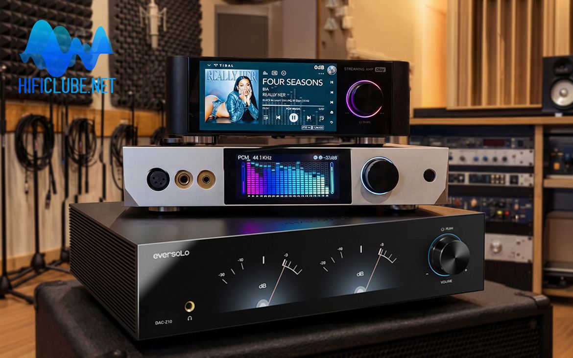 They all come from a happy family in China. From top to bottom: Eversolo Play, Luxsin X9, Eversolo Z-10