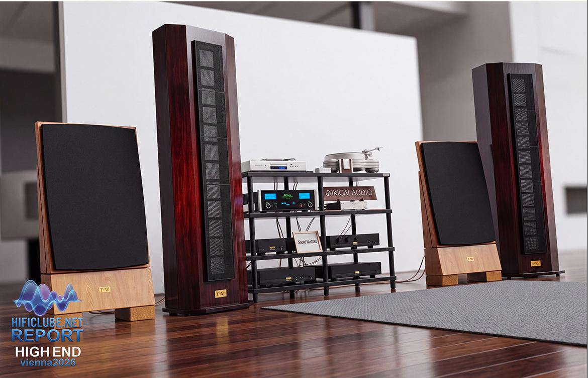 As T&W V12.1, com doze células Orthophase; e as V3.1 de três células. O sistema utilizava eletrónica McIntosh e cablagem Ikigai Audio.