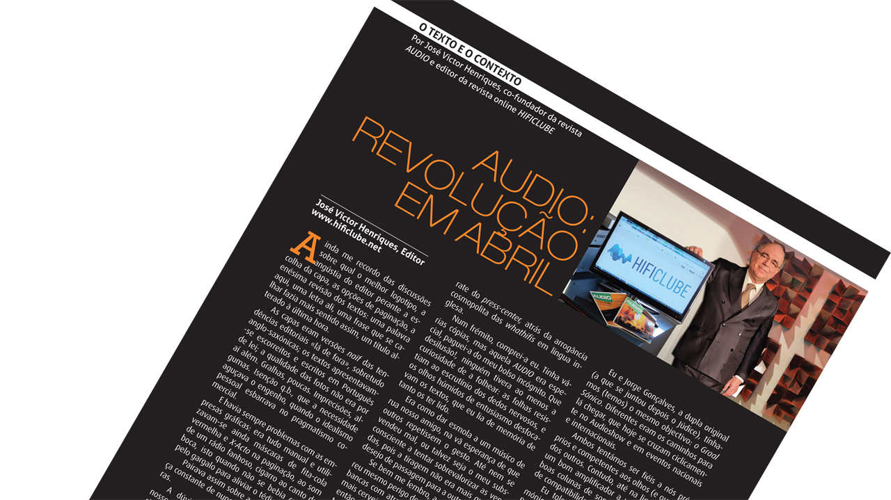 JVH volta a pôr o branco no preto na comemoração dos 25 anos da revista AUDIO